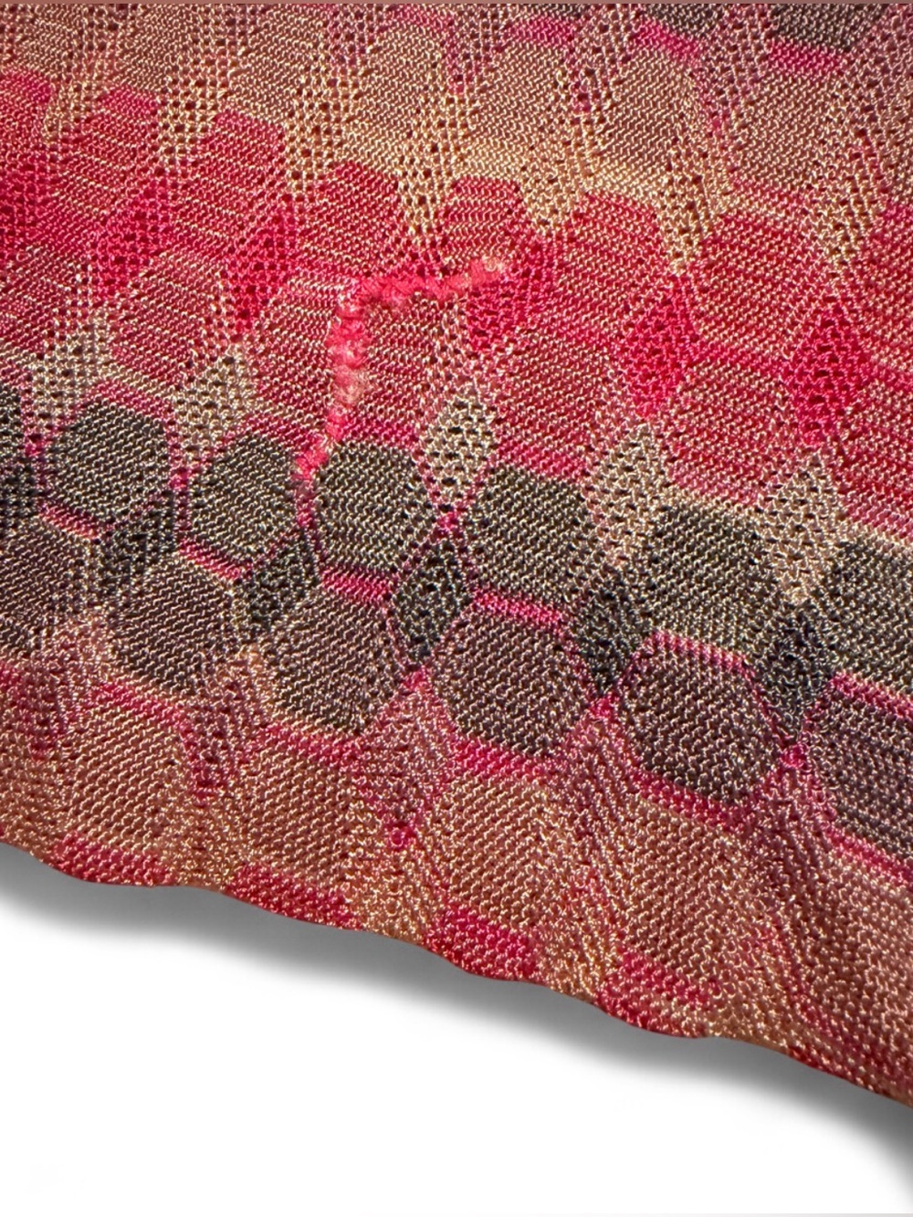 Missoni Pink and Gray Striped Midi Knit Dress - Picture 5 of 5